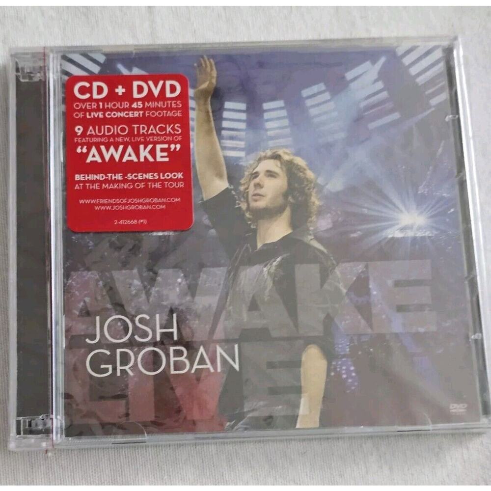 Awake Live by Josh Groban (CD, 2008) + Bonus DVD New Factory Sealed